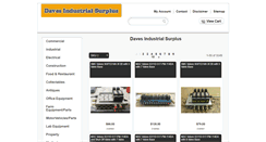 Desktop Screenshot of davesindustrialsurplus.com